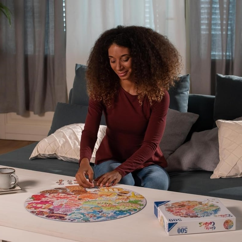 پازل 500 تکه راونزبرگر مدل Circle of Color Donuts کد 17346