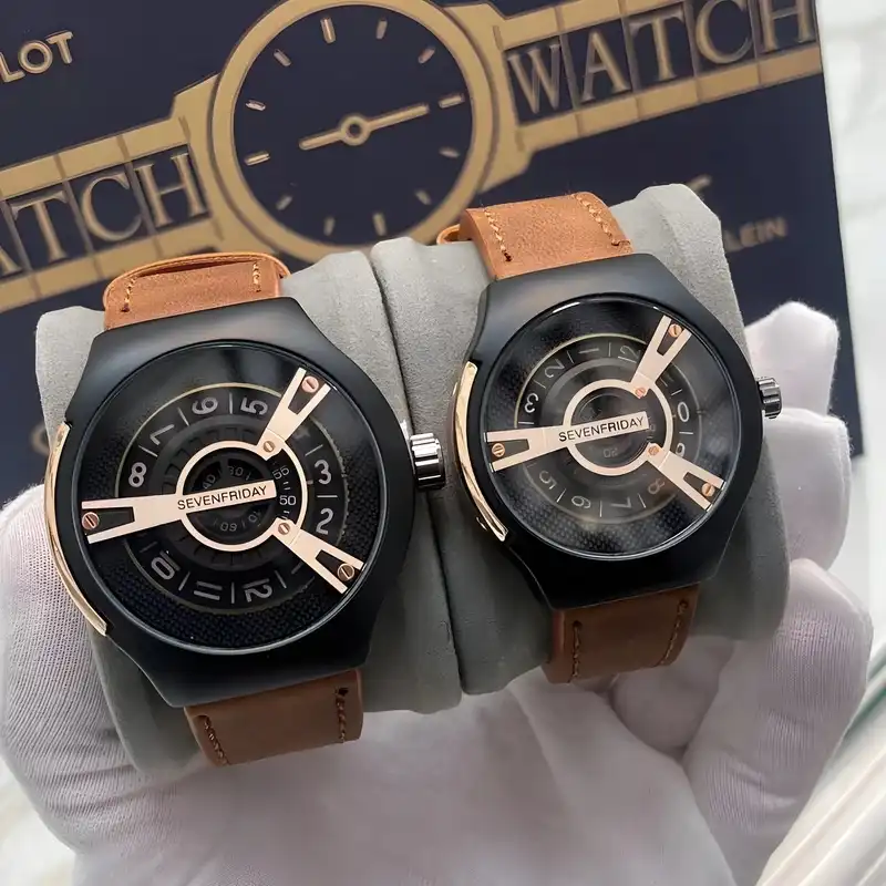 ست ساعت مچی عقربه ای زنانه و مردانه  مدل کنتوری تک موتور 02