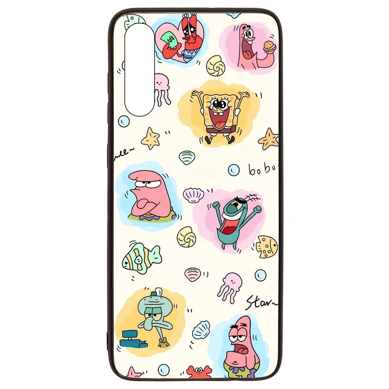 کاور قاب گارد گوشی طرح باب و پاتریک کد TPU-198 مناسب برای گوشی موبایل سامسونگ Galaxy A70 / A70s