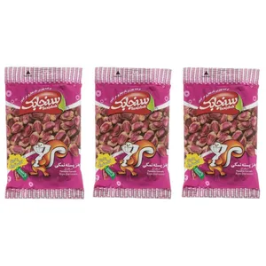 مغز پسته نمکی سنجابک - 60 گرم بسته 3عددی
