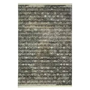  فرش ماشینی آذردکور طرح اردهال مدرن کد 22 زمینه مشکی
