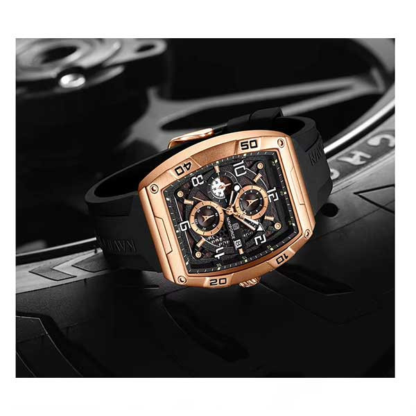 ساعت مچی عقربه‌ای مردانه کوارتز نیوی فورس مدل NF8052 RGCEB