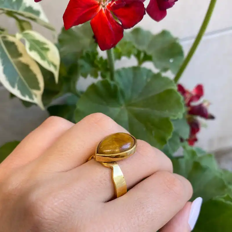 انگشتر زنانه مدل چشم ببر