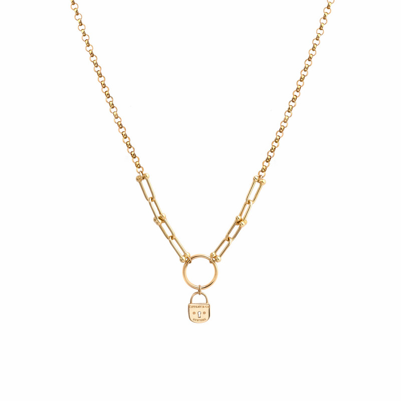 گردنبند طلا 18 عیار زنانه الی گالری مدل رولو ظریف