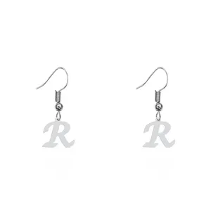 گوشواره زنانه هایکا طرح حرف R مدل ha-303