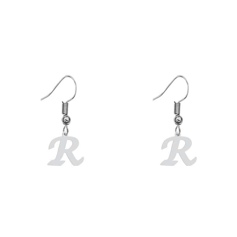 گوشواره زنانه هایکا طرح حرف R مدل ha-303
