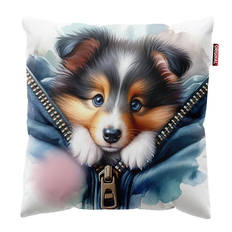 کوسن پاد آفرین مدل سگ کیوت بامزه فانتزی کد PK301965 سایز 30*30 سانتی متر