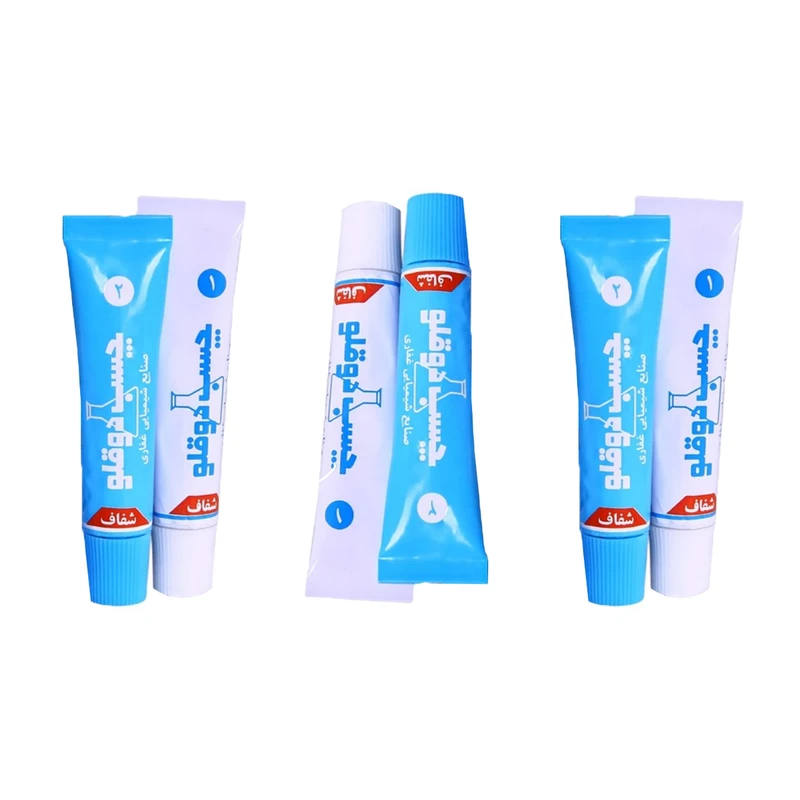 چسب دوقلو غفاری مدل F1 حجم 60 میلی لیتر مجموعه 3 عددی