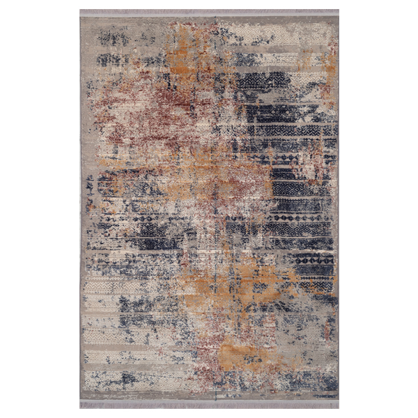 فرش ماشینی برسام کد 6432 زمینه طوسی