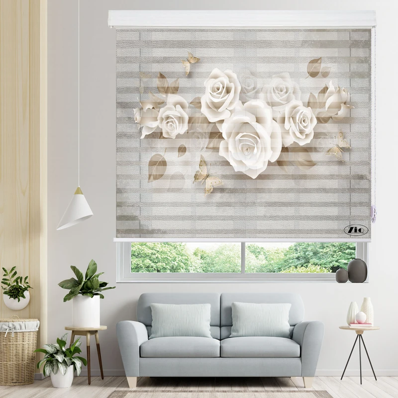 پرده زبرا زیو مدل 3D-1031 سایز 150x150 سانتی متر