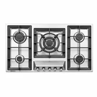 اجاق گاز صفحه&zwnj;ای پنج شعله استیل البرز مدل S5960i