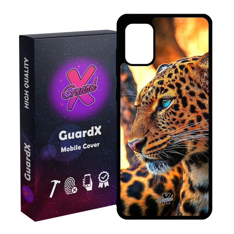 کاور گارد ایکس طرح پلنگ مدل Glass10237 مناسب برای گوشی موبایل سامسونگ Galaxy A51