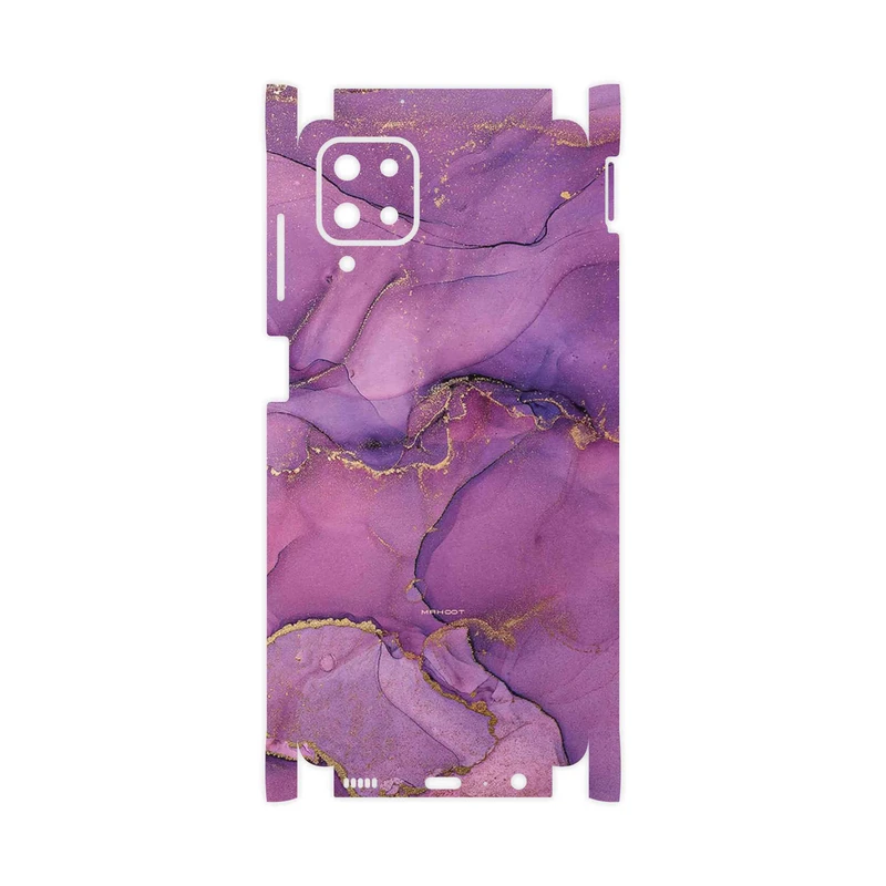 برچسب پوششی ماهوت مدل Purple Marble-FullSkin مناسب برای گوشی موبایل سامسونگ Galaxy A12