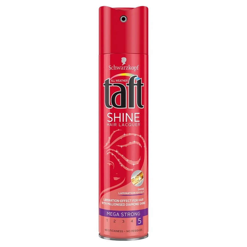 اسپری نگهدارنده حالت مو تافت مدل Shine Hair Lacquer حجم 250 میلی لیتر