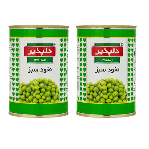 کنسرو نخود سبز دلپذیر - 420 گرم بسته 2 عددی