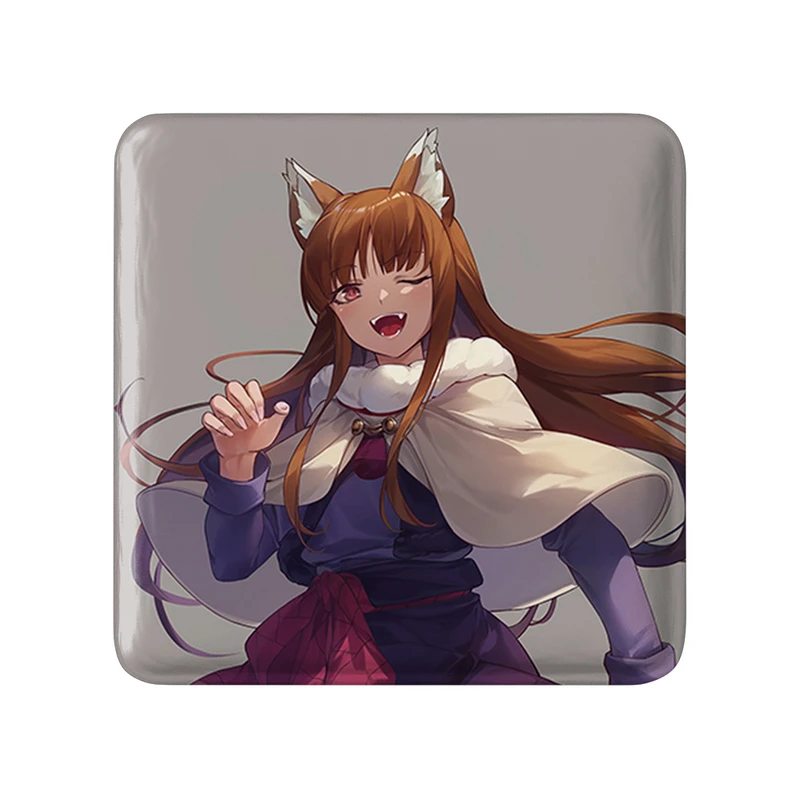 پیکسل خندالو طرح هولو انیمه ادویه و گرگ مدل مربعی کد 36124