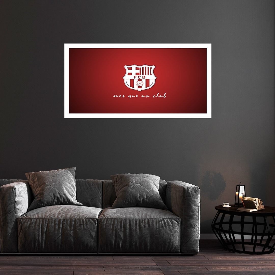 تابلو بکلیت طرح لوگو باشگاه بارسلونا مدل W-S4724