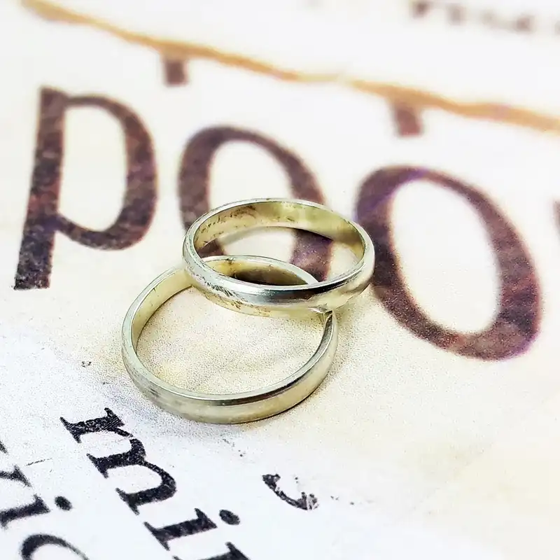 ست انگشتر نقره زنانه و مردانه سلین کالا مدل MPS-6