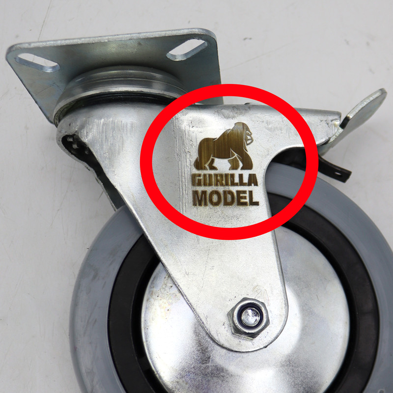 چرخ گردان  مدل گوریلا کد YPT-LASTICI-KAFI-120MM