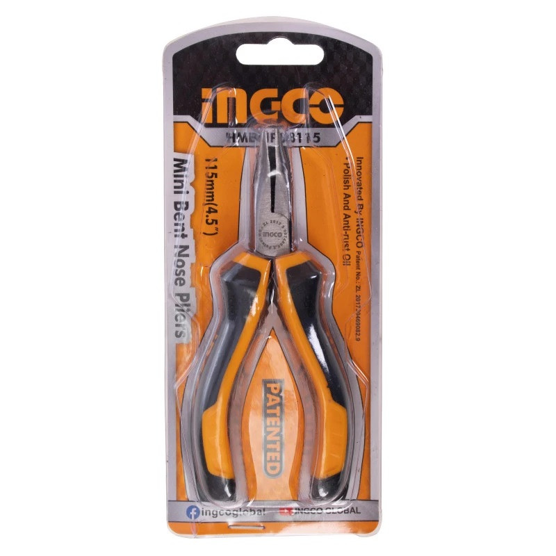 انبر دم باریک سر کج اینکو مدل HMBNP08115 سایز 4.5 اینچ انبر دم باریک سر کج اینکو مدل HMBNP08115 سایز 4.5 اینچ