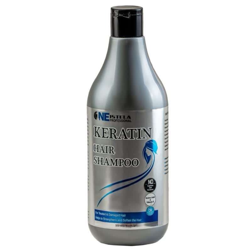 شامپو تقویت کننده و ترمیم کننده مو وانایستلا پروفشنال مدل کراتین حجم 500 میلی لیتر