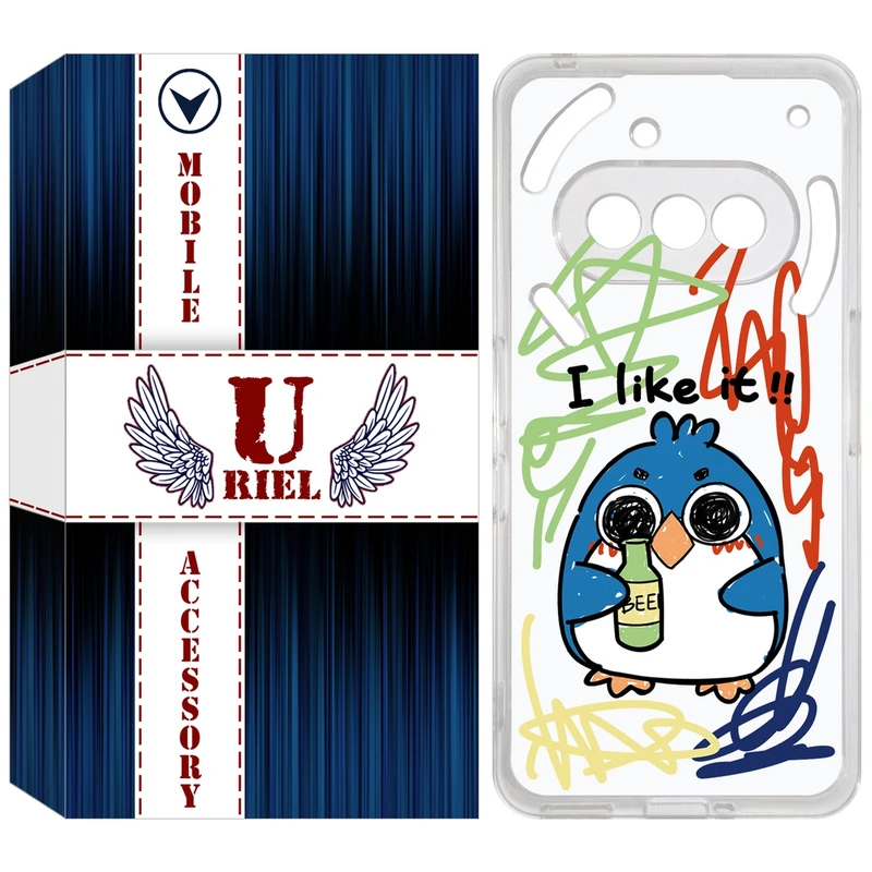کاور یوریل مدل Clear کد 23 طرح جوجه نقاش مناسب برای گوشی موبایل ناتینگ فون Phone 3a