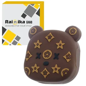 کاور رینیکا قاب مدل bear مناسب برای کیس سامسونگ Galaxy buds 2/buds pro/buds live/Buds 2 Pro