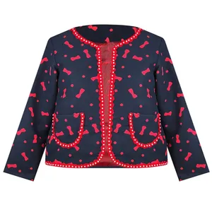 کت زنانه مدل فوتر پاپیونی کد AK1409