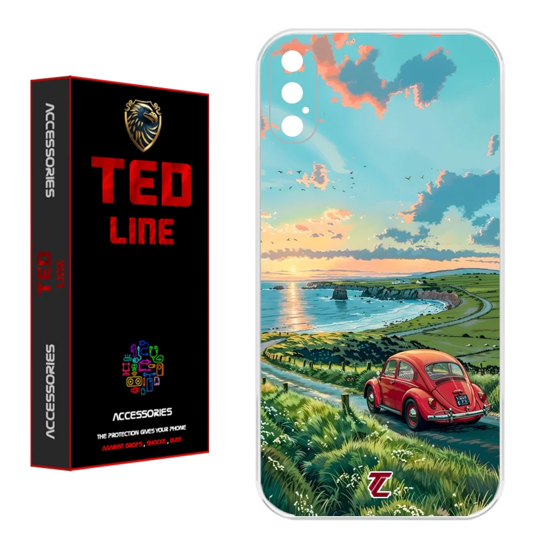کاور تدلاین طرح ماشین فولکس کد 1169 مناسب برای گوشی موبایل اپل Iphone X / XS