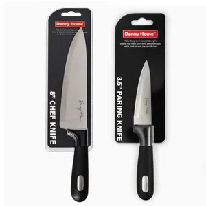 چاقو آشپزخانه دو پارچه با تیغه فولاد ضد زنگ دسته سیلیکونی دنی هوم مدل DH3650-3644 