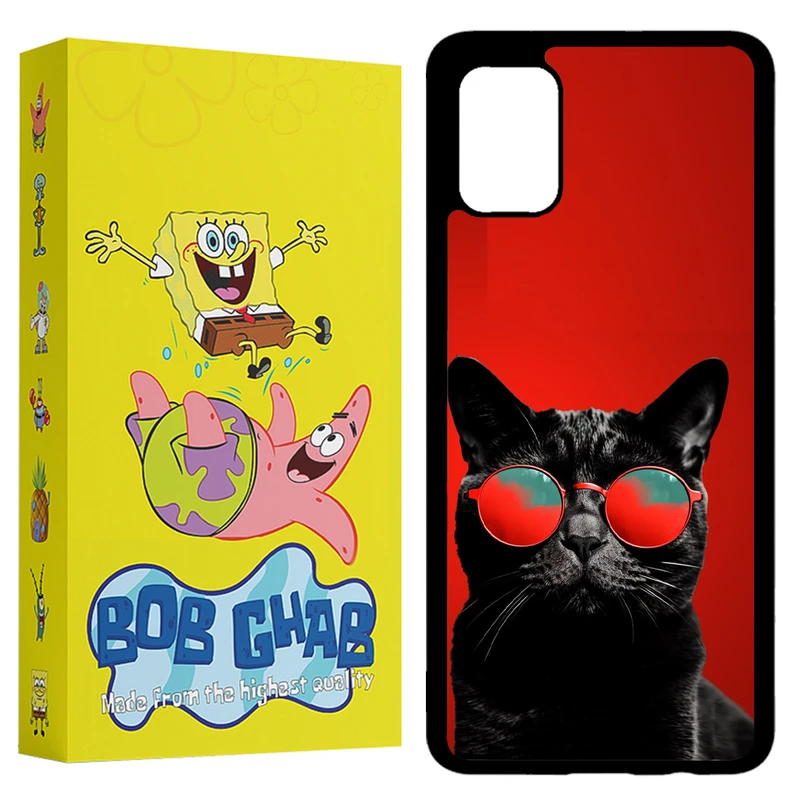 کاور باب قاب طرح گربه مدل BCPA51 مناسب برای گوشی موبایل سامسونگ Galaxy A51 4G / 5G