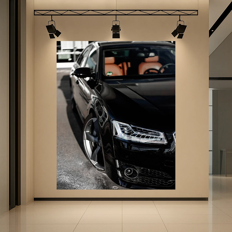 تابلو بوم طرح مخمل ماشین مدل آئودی S8 کد AR3058720