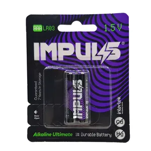 باتری نیم قلمی ایمپالس مدل Alkaline Utimate بسته 2 عددی 