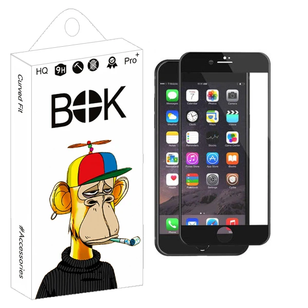 محافظ صفحه نمایش سرامیکی بوک مدل +HD مناسب برای گوشی موبایل اپل Iphone 7 plus