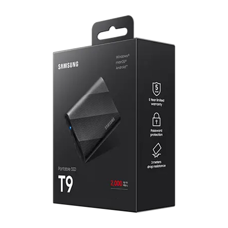 حافظه SSD اکسترنال سامسونگ مدل Portable SSD T9 ظرفیت 2 ترابایت