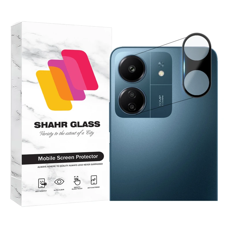 محافظ لنز دوربین  شهر گلس مدل LENSFSH مناسب برای گوشی موبایل شیائومی Redmi 13C 4G / Poco C65