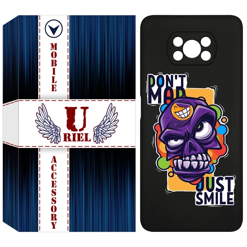 کاور یوریل قاب مدل KSH کد 33 طرح Smile مناسب برای گوشی موبایل شیائومی Poco X3 / Poco X3 Pro