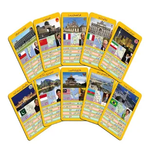 بازی فکری طرح کارت کشورهای جهان مدل B6