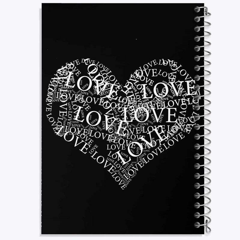 دفتر مشق 100 برگ خندالو طرح عاشقانه کد 27126