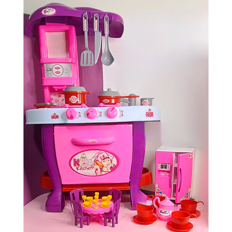 ست اسباب بازی آشپزخانه مدل little chef مجموعه 63 عددی