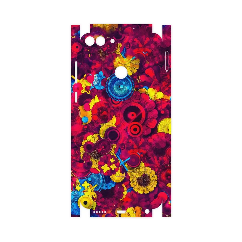 برچسب پوششی ماهوت مدل Vector Flower Garden Digital Art-FullSkin مناسب برای گوشی موبایل هوآوی P Smart