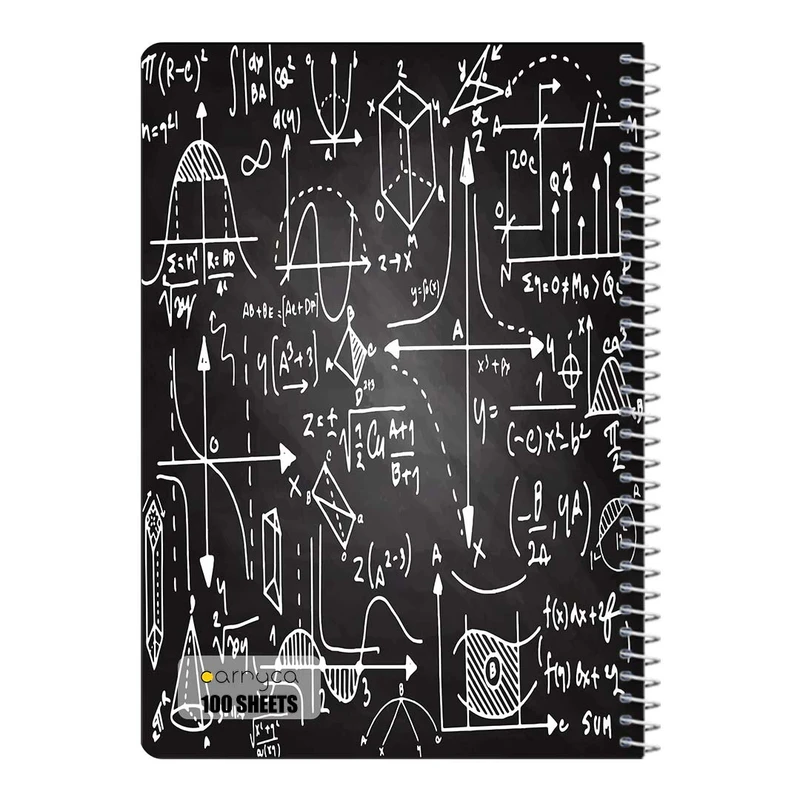 دفتر شطرنجی 100 برگ سیمی کارنیکا طرح فیزیک Physics کد 86224