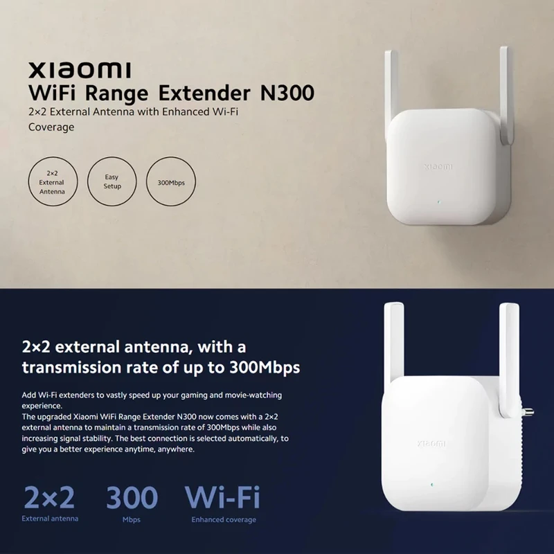 عکس شماره 5 : تقویت کننده wifi شیائومی مدل range extender n300