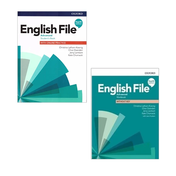 کتاب English File Advanced Fourth Edition اثر جمعی از نویسندگان انتشارات آکسفورد 2 جلدی