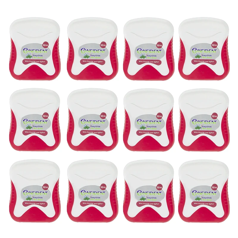 نخ دندان کانفیدنت مدل EASY GLIDE مجموعه 12 عددی