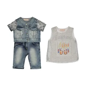 ست 3 تکه لباس دخترانه مدل TGB-1003