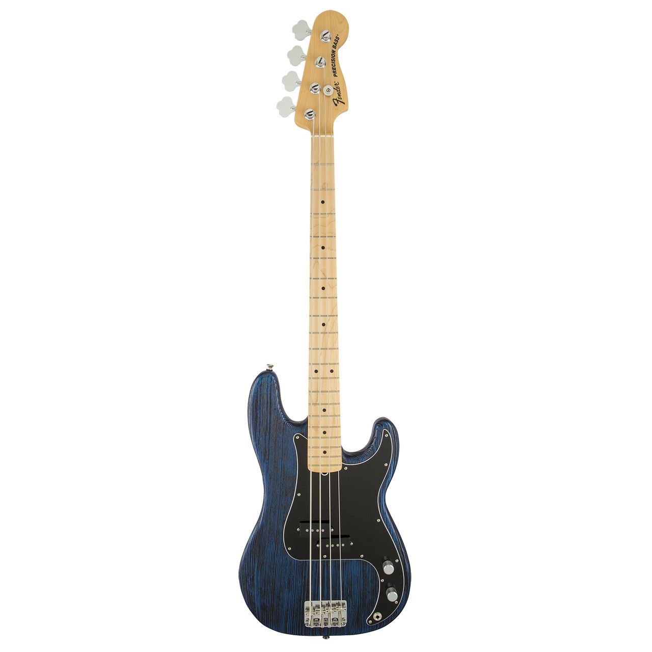 گیتار باس فندر مدل Limited Edition Sandblasted Precision Bass with Ash Body MN Sapphire Blue
