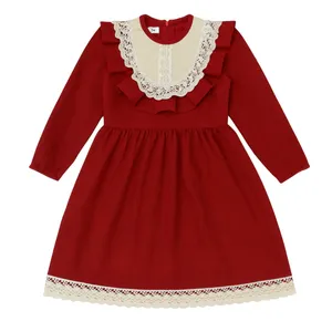 پیراهن آستین بلند یقه گرد دخترانه مدل نوا