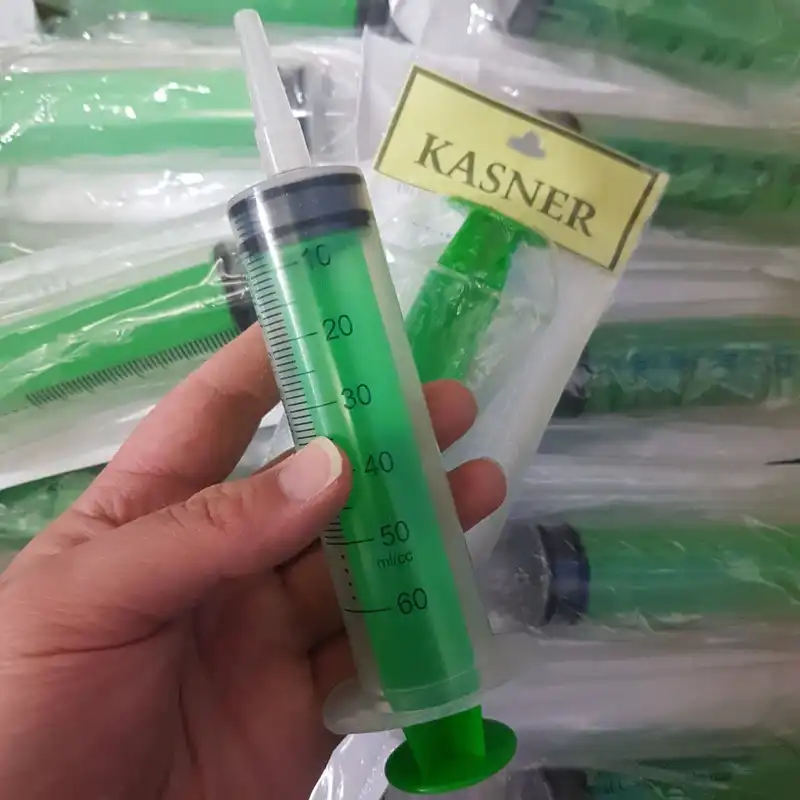 سرنگ ساکشن روغن موتور کاسنر مدل 60MG بسته 2 عددی