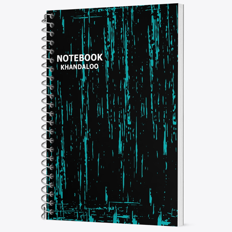 دفتر زبان 50 برگ خندالو مدل دو خط طرح مدرن کد N1168